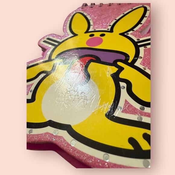 vintage happy bunny Spiral notebook by jim benton Bleh FLAWS - Picture 2 of 4